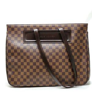 Authentic Louis Vuitton Parioli GM Brown Damier Shoulder Bag mn598-121325